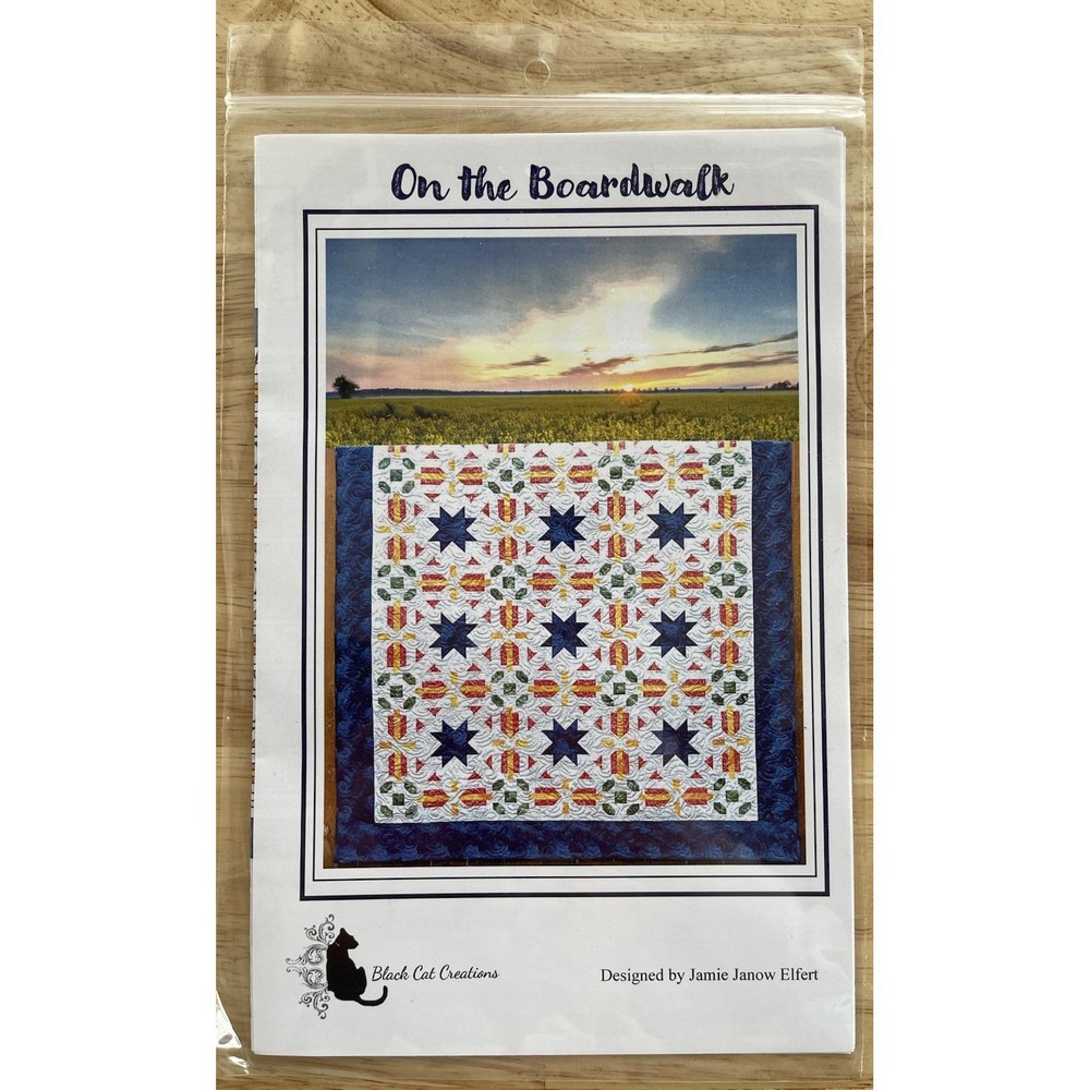 On The Boardwalk Quilt Pattern by Black Cat Creations ~ Jamie Janow Elfert
